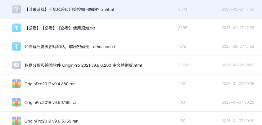 数据分析和绘图软件 OriginPro